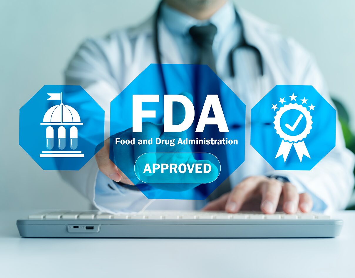 FDA approval concept with doctor