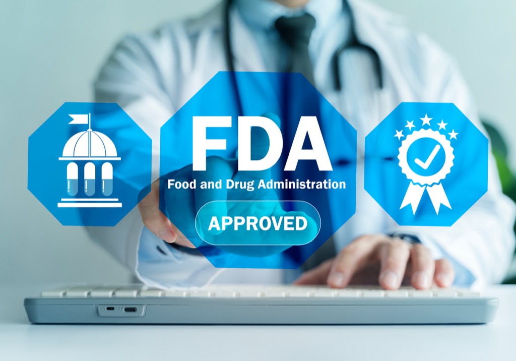 FDA approval concept with doctor